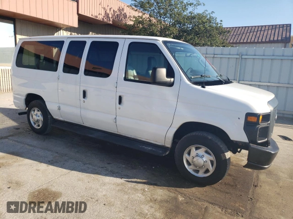 2010 Ford Econoline Passenger XL with VIN 1FMNE1BW2ADA11991, listed as a Copart auction lot 63758014 with 32,785 mi miles and Salvage Title. Bid and sale history available at DreamBid. Image 4.