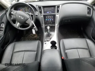 2017 Infiniti Q50 Signature Edition with VIN JN1EV7AR3HM840407, listed as a Copart auction lot 59812325 with 153,709 mi miles and Salvage title. Bid and sale history available at DreamBid. Image 8.