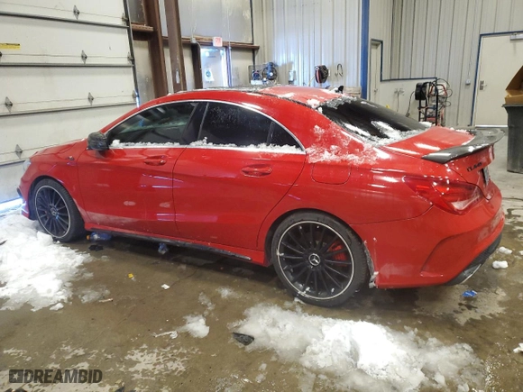 2014 Mercedes-Benz CLA-Class CLA 45 AMG with VIN WDDSJ5CB5EN086034, listed as a Copart auction lot 46156955 with 116,592 mi miles and Clean Title. Bid and sale history available at carsss.com. Image 2.