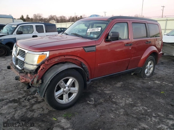 2007 Dodge Nitro SLT with VIN 1D8GU58K47W682072, listed as a Copart auction lot 41380275 with 175,330 mi miles and Salvage Title. Bid and sale history available at carsss.com. Image 1.