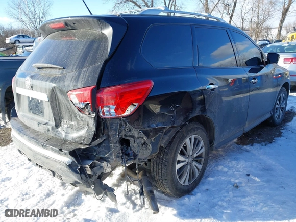 2017 Nissan Pathfinder SV with VIN 5N1DR2MN5HC629476, listed as a IAAI auction lot 41325826 with 87,573 mi miles. Bid and sale history available at carsss.com. Image 4.