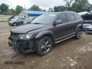 2015 Dodge Journey Crossroad with VIN 3C4PDCGG4FT566097, listed as a Copart auction lot 58153355 with 128,677 mi miles and Salvage title. Bid and sale history available at DreamBid. Image 1.
