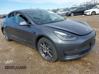 2023 Tesla Model 3 with VIN 5YJ3E1EA1PF716004, listed as a IAAI auction lot 41809672 with 2,775 mi miles and . Bid and sale history available at DreamBid. Image 1.
