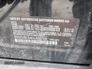 2013 BMW X5 xDrive50i с VIN 5UXZV8C54DL426713, выставлен на аукционе IAAI как лот 41742982 с пробегом 103 208 миль миль и . История ставок и продаж доступна на DreamBid. Изображение 9.