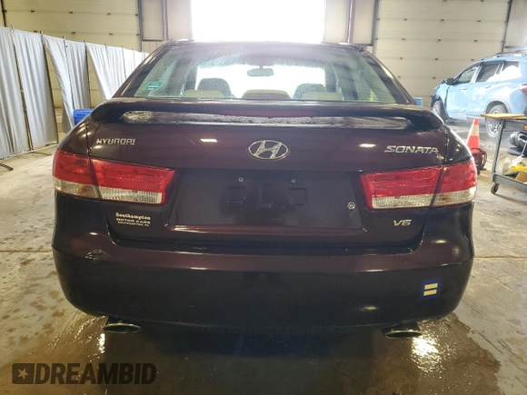 2006 Hyundai Sonata GLS with VIN 5NPEU46F36H026908, listed as a Copart auction lot 52309995 with 130,784 mi miles and Salvage Title. Bid and sale history available at DreamBid. Image 6.