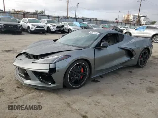 2022 Chevrolet Corvette 2LT with VIN 1G1YB2D49N5109954, listed as a Copart auction lot 43973275 with 44,566 mi miles and Salvage Title. Bid and sale history available at carsss.com. Image 1.
