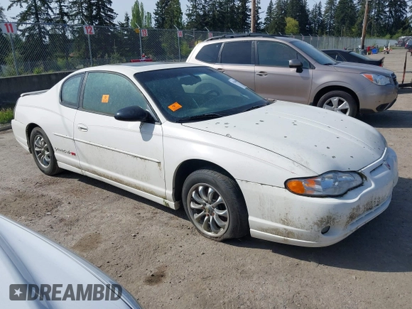 2002 Chevrolet Monte Carlo SS с VIN 2G1WX15K629214577, выставлен на аукционе IAAI как лот 42104096 с пробегом 159 786 миль миль и . История ставок и продаж доступна на DreamBid. Изображение 1.