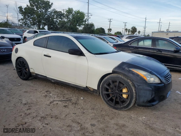 2008 Infiniti G37 Coupe Journey with VIN JNKCV64E68M100811, listed as a Copart auction lot 73672864 with 0 mi miles and Non Repairable. Bid and sale history available at carsss.com. Image 4.