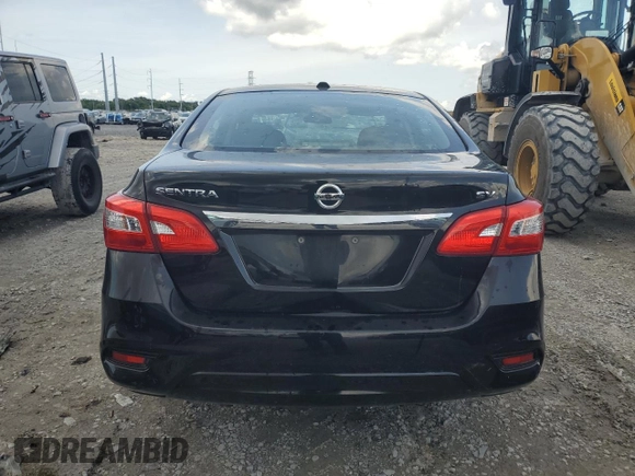 2017 Nissan Sentra S with VIN 3N1AB7AP6HY225840, listed as a Copart auction lot 60329495 with 80,529 mi miles and Salvage title. Bid and sale history available at DreamBid. Image 6.