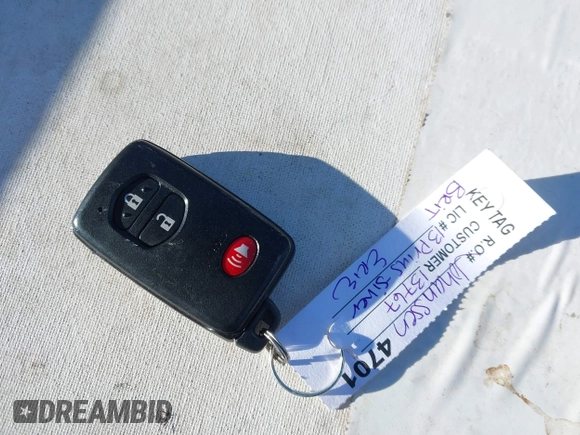 2013 Toyota Prius One with VIN JTDKN3DU6D1678308, listed as a IAAI auction lot 41303343 with 159,687 mi miles and . Bid and sale history available at DreamBid. Image 11.