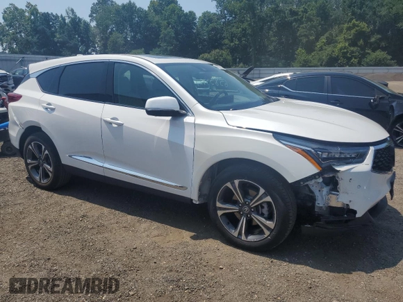 2022 Acura RDX Advance with VIN 5J8TC2H72NL009713, listed as a Copart auction lot 65833825 with 35,270 mi miles and Salvage title. Bid and sale history available at DreamBid. Image 4.