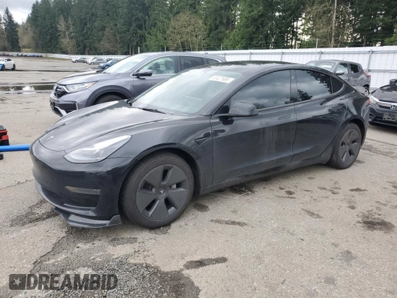 2023 Tesla Model 3 with VIN 5YJ3E1EA3PF644898, listed as a Copart auction lot 50427685 with 36,488 mi miles and Salvage Title. Bid and sale history available at DreamBid. Image 1.