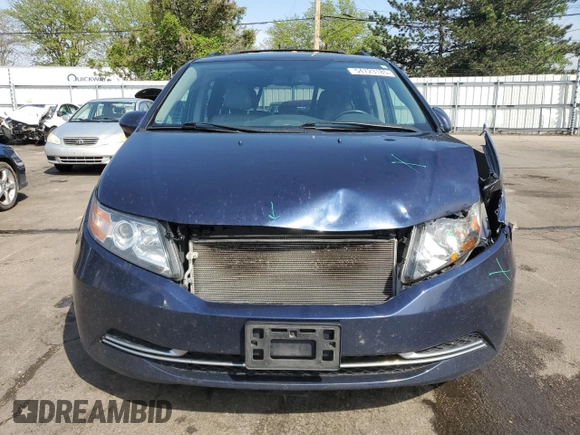 2017 Honda Odyssey EX-L with VIN 5FNRL5H63HB003136, listed as a Copart auction lot 54723185 with 183,321 mi miles and Salvage Title. Bid and sale history available at DreamBid. Image 5.