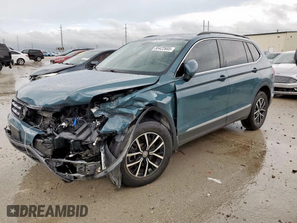 2021 Volkswagen Tiguan SE z VIN 3VV3B7AX9MM066823, wystawiony jako Copart lot #55422685 z przebiegiem 103 524 mil mil oraz Szkoda całkowita • Salvage title. Historia ofert i sprzedaży dostępna na DreamBid. Obrazek 1.