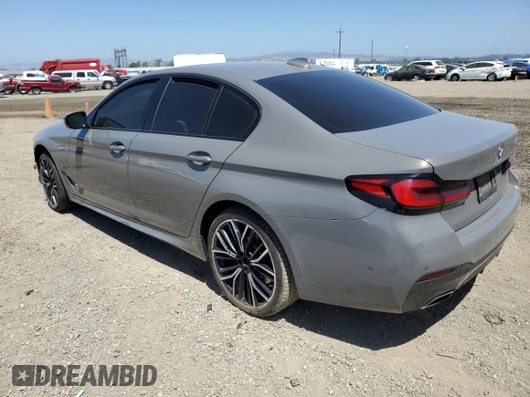 2021 BMW 5 Series 530e with VIN WBA13AG01MCG48152, listed as a Copart auction lot 57289354 with Not Provided miles and Salvage Title. Bid and sale history available at carsss.com. Image 2.
