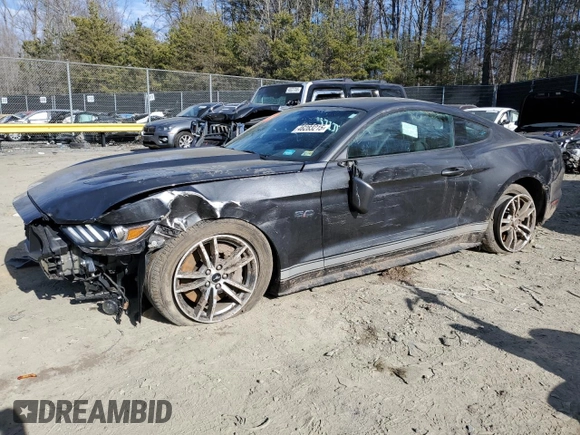 2017 Ford Mustang GT with VIN 1FA6P8CF8H5339467, listed as a Copart auction lot 46283215 with 54,239 mi miles and Salvage Title. Bid and sale history available at carsss.com. Image 1.
