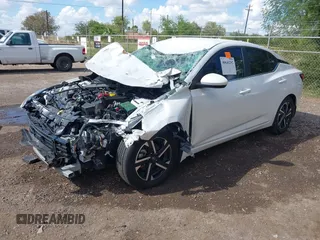 2024 Nissan Sentra SV with VIN 3N1AB8CV5RY267743, listed as a IAAI auction lot 40641292 with 19,272 mi miles and . Bid and sale history available at DreamBid. Image 2.