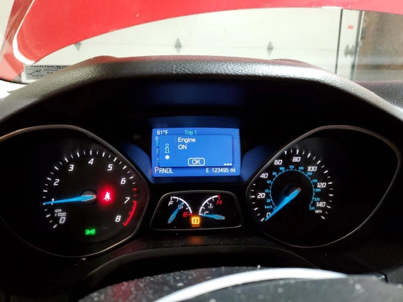 2014 Ford Focus SE with VIN 1FADP3F2XEL306920, listed as a Copart auction lot 52085415 with 123,495 mi miles and Salvage Title. Bid and sale history available at carsss.com. Image 9.