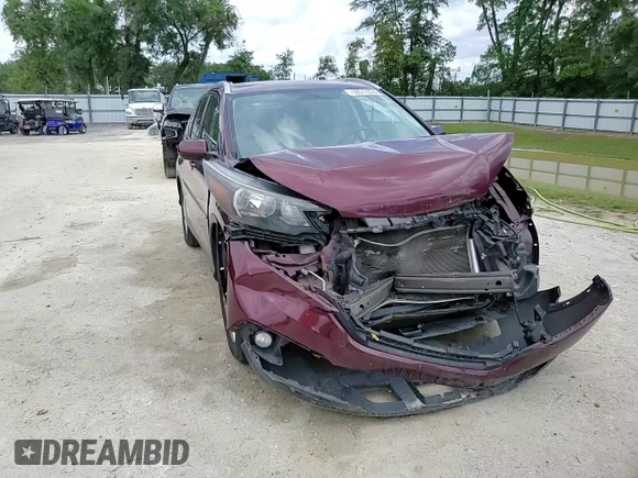 2012 Honda CR-V EX-L with VIN 5J6RM4H71CL061326, listed as a Copart auction lot 58517235 with 182,697 mi miles and Salvage title. Bid and sale history available at DreamBid. Image 14.