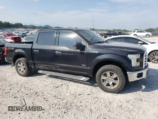 2015 Ford F-150 XLT with VIN 1FTEW1EP0FKF00544, listed as a Copart auction lot 62571615 with 233,318 mi miles and Salvage title. Bid and sale history available at DreamBid. Image 4.