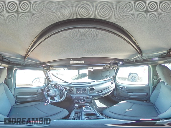 2019 Jeep Wrangler Unlimited Sport S with VIN 1C4HJXDG7KW603821, listed as a Copart auction lot 55846875 with 37,711 mi miles and Salvage title. Bid and sale history available at DreamBid. Image 15.