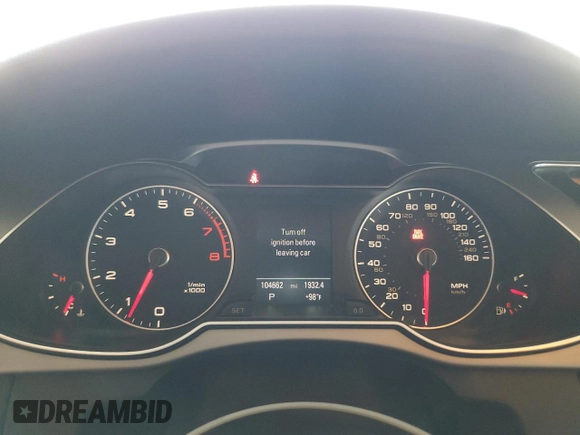 2014 Audi A4 Premium with VIN WAUBFAFL1EN025074, listed as a Copart auction lot 51700855 with 104,662 mi miles and Salvage Title. Bid and sale history available at carsss.com. Image 9.