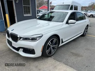 2018 BMW 7 Series 750i xDrive with VIN WBA7F2C55JB238347, listed as a Copart auction lot 54362255 with 63,360 mi miles and Clean Title. Bid and sale history available at carsss.com. Image 2.