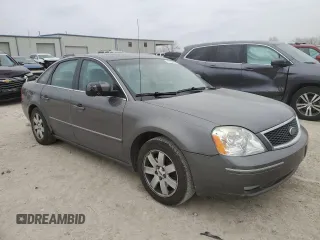 2005 Ford Five Hundred SEL with VIN 1FAHP24185G205163, listed as a Copart auction lot 44597855 with 195,566 mi miles and Salvage Title. Bid and sale history available at carsss.com. Image 4.