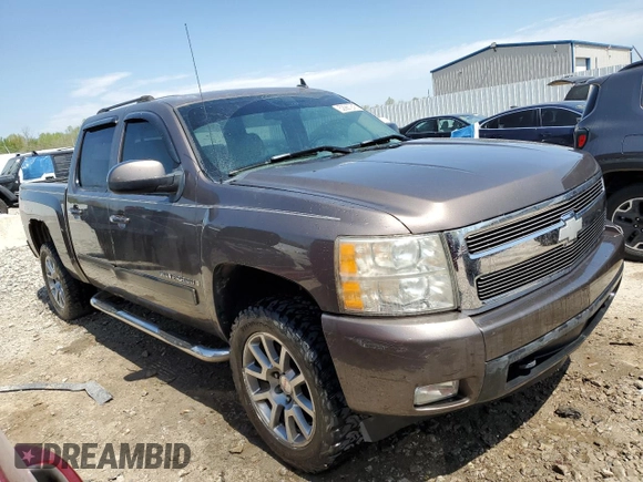 2007 Chevrolet Silverado 1500 LTZ with VIN 2GCEK13M171521361, listed as a Copart auction lot 52987245 with 220,392 mi miles and Salvage Title. Bid and sale history available at carsss.com. Image 4.