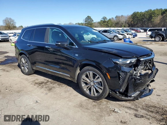 2021 Cadillac XT6 Premium Luxury z VIN 1GYKPCRS8MZ108761, wystawiony jako Copart lot #87185084 z przebiegiem 39 701 mil mil oraz Szkody całkowita. Historia ofert i sprzedaży dostępna na DreamBid. Obrazek 4.