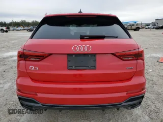 2022 Audi Q3 S line Premium Plus with VIN WA1EECF32N1147622, listed as a Copart auction lot 42111635 with 19,997 mi miles and Salvage Title. Bid and sale history available at carsss.com. Image 6.