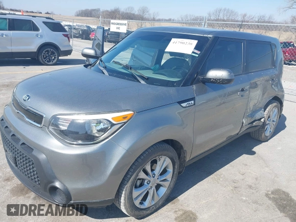2015 Kia Soul + with VIN KNDJP3A53F7165066, listed as a IAAI auction lot 41790238 with 98,569 mi miles and . Bid and sale history available at DreamBid. Image 17.