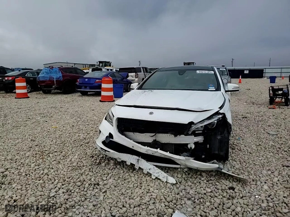 2018 Mercedes-Benz CLA with VIN WDDSJ4EB2JN633861, listed as a Copart auction lot 44643125 with 80,420 mi miles and Salvage Title. Bid and sale history available at carsss.com. Image 11.