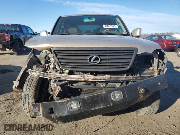 2000 Lexus LX 470 with VIN JT6HT00W2Y0120562, listed as a Copart auction lot 46861685 with 245,525 mi miles and Salvage Title. Bid and sale history available at DreamBid. Image 5.