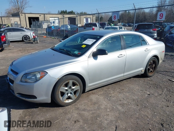 2012 Chevrolet Malibu 1LS with VIN 1G1ZB5E01CF170904, listed as a IAAI auction lot 38952708 with 146,971 mi miles and . Bid and sale history available at DreamBid. Image 2.