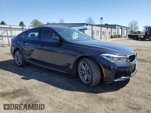 2019 BMW 6 Series 640i xDrive with VIN WBAJV6C56KBK08937, listed as a Copart auction lot 50201275 with 9,000 mi miles and Salvage Title. Bid and sale history available at carsss.com. Image 4.