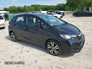 2019 Honda Fit EX with VIN 3HGGK5H80KM740455, listed as a Copart auction lot 61333505 with 27,504 mi miles and Salvage title. Bid and sale history available at DreamBid. Image 4.