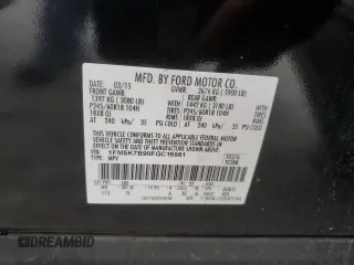 2015 Ford Explorer z VIN 1FM5K7B90FGC16981, wystawiony jako Copart lot #80695764 z przebiegiem 185 233 mil mil oraz Szkoda całkowita • Salvage title. Historia ofert i sprzedaży dostępna na DreamBid. Obrazek 13.