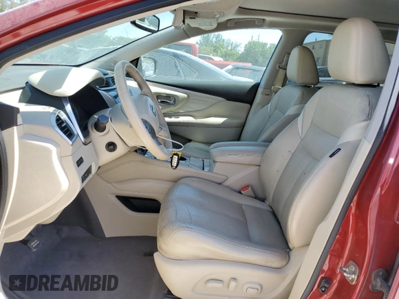 2017 Nissan Murano Platinum with VIN 5N1AZ2MG0HN124034, listed as a Copart auction lot 48555315 with 105,538 mi miles and Non Repairable. Bid and sale history available at DreamBid. Image 7.