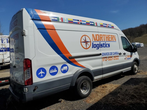 2016 Ford Transit with VIN 1FTRS4XG3GKA16705, listed as a Copart auction lot 53777385 with 418,247 mi miles and Clean Title. Bid and sale history available at carsss.com. Image 3.