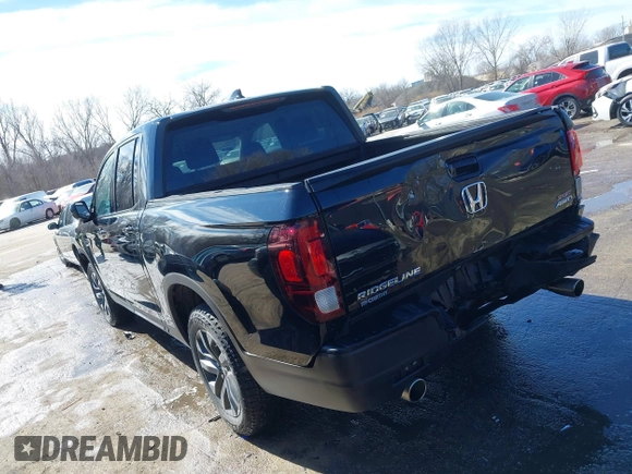 2023 Honda Ridgeline Sport z VIN 5FPYK3F12PB030134, wystawiony jako IAAI lot #41645659 z przebiegiem 17 198 mil mil oraz . Historia ofert i sprzedaży dostępna na DreamBid. Obrazek 3.