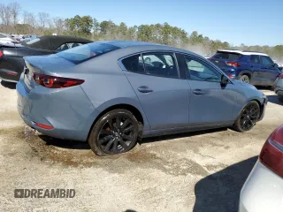 2025 Mazda 3 S Carbon Edition with VIN JM1BPBCM4S1764302, listed as a Copart auction lot 46692245 with 5,099 mi miles and Clean Title. Bid and sale history available at DreamBid. Image 3.