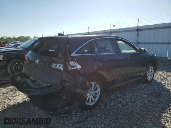 2017 Acura RDX with VIN 5J8TB4H38HL038049, listed as a Copart auction lot 46052445 with Not provided miles and Salvage title. Bid and sale history available at DreamBid. Image 3.