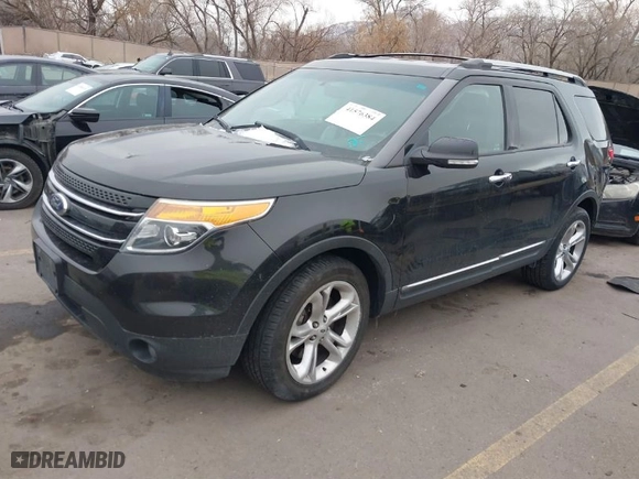 2015 Ford Explorer Limited with VIN 1FM5K8F80FGA10860, listed as a IAAI auction lot 41576384 with 173,533 mi miles. Bid and sale history available at carsss.com. Image 2.