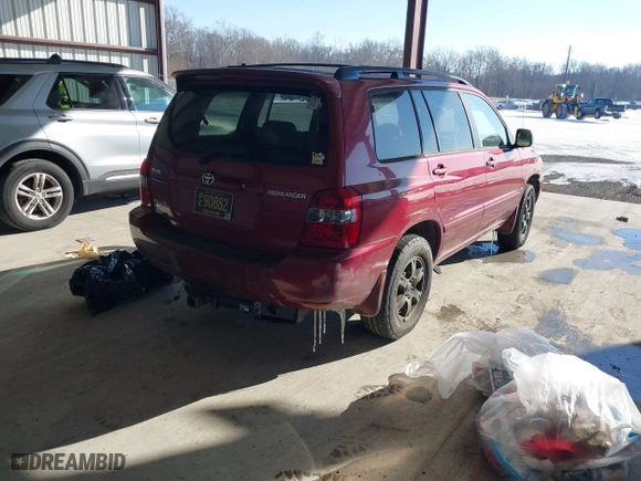 2006 Toyota Highlander w/3rd Row with VIN JTEEP21A660155533, listed as a IAAI auction lot 41404750 with 236,664 mi miles. Bid and sale history available at carsss.com. Image 4.
