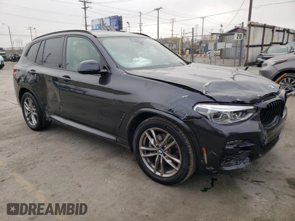 2021 BMW X3 sDrive30i with VIN 5UXTY3C07M9E82696, listed as a Copart auction lot 86355834 with 46,477 mi miles and Salvage Title. Bid and sale history available at carsss.com. Image 4.