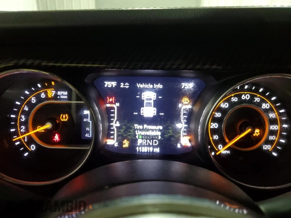 2020 Jeep Gladiator Overland z VIN 1C6HJTFG6LL135872, wystawiony jako Copart lot #59249895 z przebiegiem 113 519 mil mil oraz Czysty tytuł • Clean title. Historia ofert i sprzedaży dostępna na DreamBid. Obrazek 9.