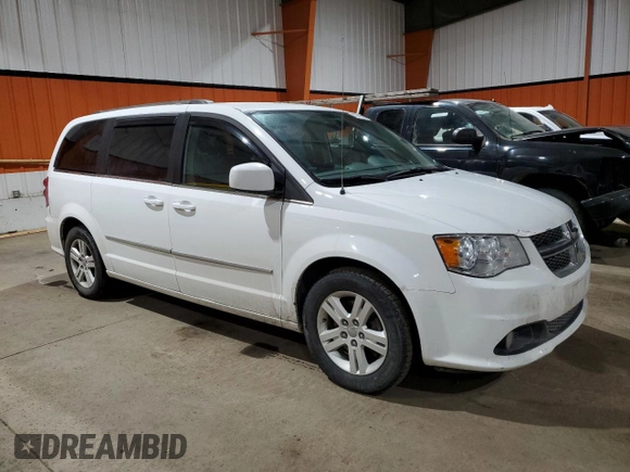 2017 Dodge Grand Caravan Crew Plus with VIN 2C4RDGDG0HR686411, listed as a Copart auction lot 43942305 with 200,408 mi miles and Clean Title. Bid and sale history available at DreamBid. Image 4.