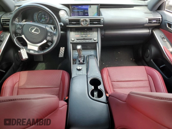 2020 Lexus IS 300 F Sport with VIN JTHG81F25L5043020, listed as a Copart auction lot 56381725 with 22,184 mi miles and Salvage title. Bid and sale history available at DreamBid. Image 8.