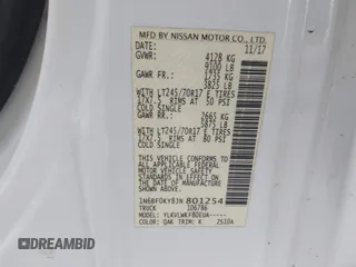 2018 Nissan NV Cargo S z VIN 1N6BF0KY8JN801254, wystawiony jako IAAI lot #42172812 z przebiegiem 117 602 mil mil oraz . Historia ofert i sprzedaży dostępna na DreamBid. Obrazek 9.